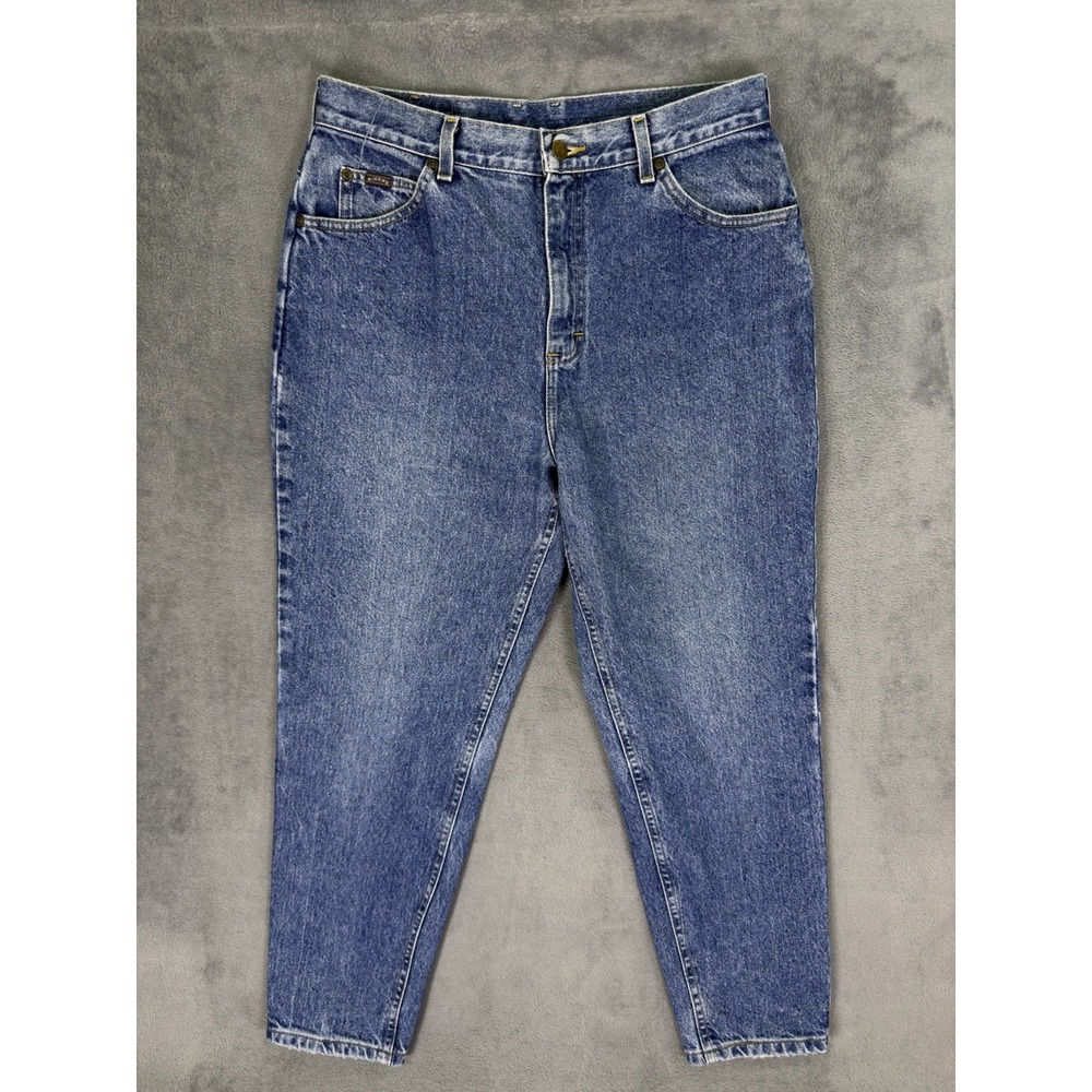 Vintage Riders By Lee Jeans Womens 14P‎ Blue Taper Relaxed Medium Wash High Rise